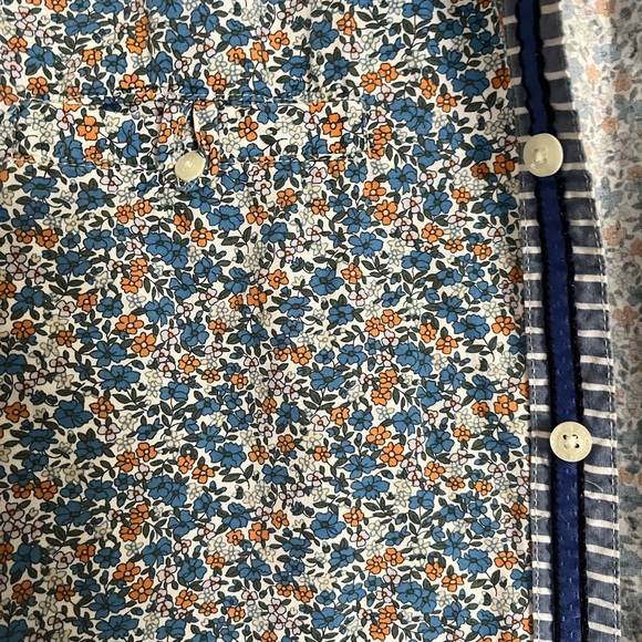 English Laundry BLAQUE LABEL  Dress Shirt   Christopher Wicks Floral Stripe M - Picture 5 of 6